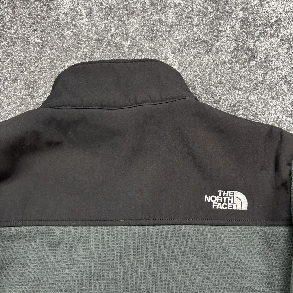 The North Face Denali Jacket Mens Medium Black Polartec Wind Pro Fleece Full Zip - Picture 3 of 12